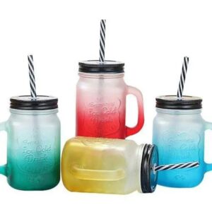 Frosted Mason cups